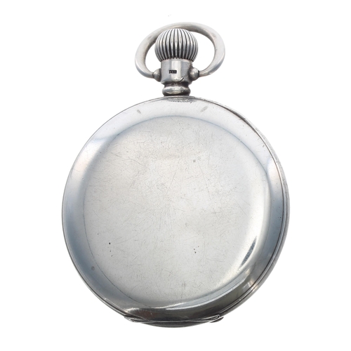 281 - Zenith silver lever pocket watch, Birmingham 1924, signed movement, no. 2359686, with compensated ba... 