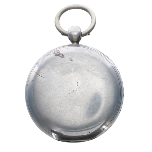 282 - Victorian silver fusee lever pocket watch, Chester 1841, the movement signed W.m Birkett, no. 1841, ... 