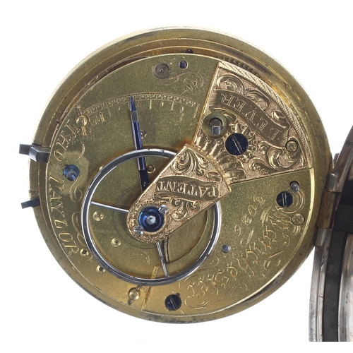 284 - William IV silver fusee lever pocket watch, Birmingham 1831, the movement signed Thos Taylor, Manche... 