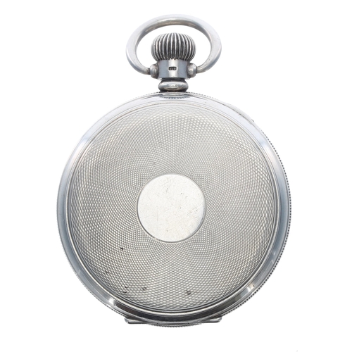 296 - George VI Smith silver lever pocket watch, Birmingham 1947, presentation hinged cuvette, signed dial... 