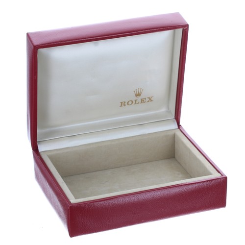 390 - Red Rolex watch box, reference 14.00.02