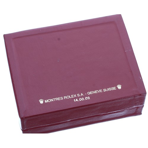 390 - Red Rolex watch box, reference 14.00.02