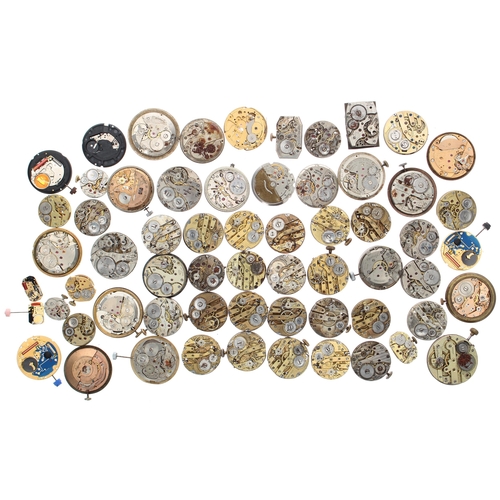 394 - Large quantity of wristwatch movements 