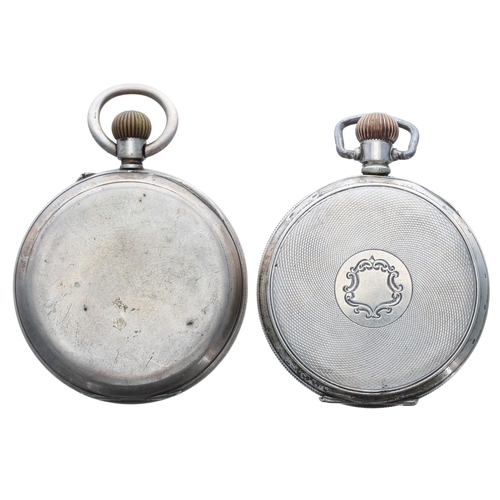 467 - Dimier Freres & Co silver lever pocket watch, Birmingham 1919, signed movement, Roman numeral di... 