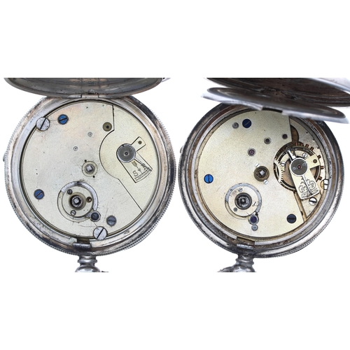 477 - Silver (0.935) engine turned pocket watch, the dial signed 'Kay, Worcester' with Roman numerals and ... 