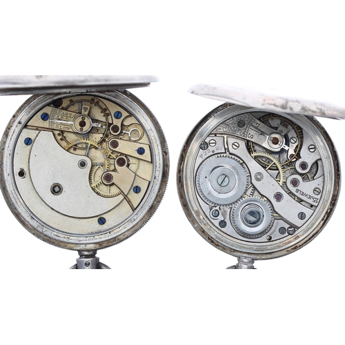 478 - Silver (0.935) lever set hunter engine turned pocket watch, unsigned movement, Roman numeral dial wi... 