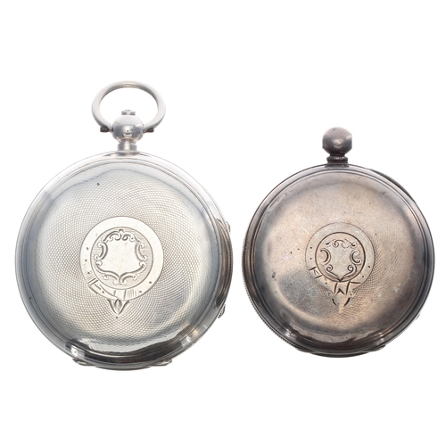 553 - John Forrest silver lever engine turned pocket watch for repair, Birmingham 1901, signed movement an... 