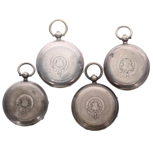 560 - Two H. Samuel silver lever pocket watches for repair, 54mm and 52mm; together with an H. Samuel 'The... 