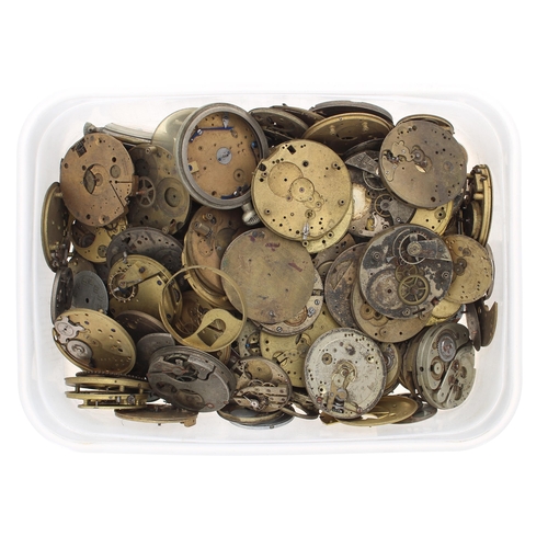 609 - Quantity of assorted pocket watch movement spares