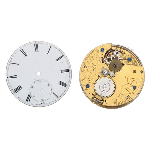 616 - Dent minute repeating pocket watch movement, signed E.J. Dent, Watchmaker to the Queen, London, Pate... 