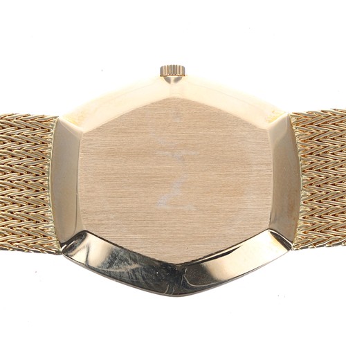 48 - Fine Patek Philippe, Genéve 'Gold Ellipse' 18ct diamond set gentleman's wristwatch, ref. 3858/1, cas... 