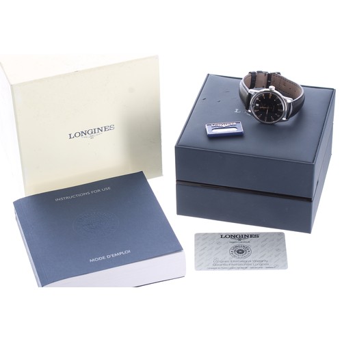 71 - Longines Conquest Heritage automatic stainless steel gentleman's wristwatch, reference no. L1.611.4,... 