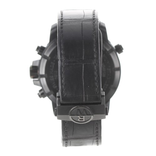 94 - Raymond Weil Nabucco Chronograph automatic gentleman's wristwatch, reference no. 7810, black leather... 