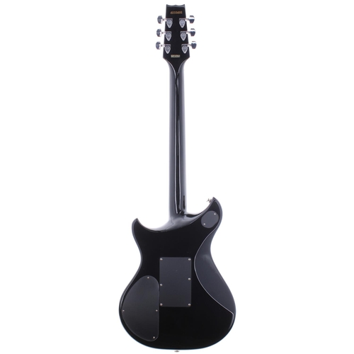 104 - 1984 Westone Prestige 117 electric guitar, made in Japan, ser. no. 4xxxxx2; Body: black finish, mino... 