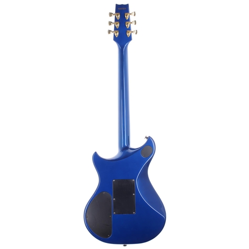 95 - 1985 Westone Prestige 227 electric guitar, made in Japan, ser. no. 5xxxxx6; Body: metallic blue burs... 