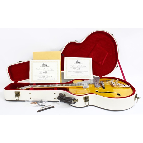 97 - 2018 Kay Barney Kessel Gold 'K' Signature Series 'Jazz Special' K8700V hollow body electric guitar, ... 