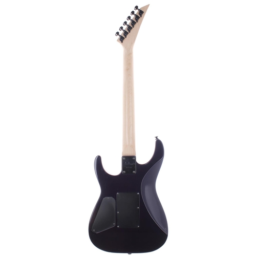 128 - 1996 Jackson Dinky DRX electric guitar, made in Japan, ser. no. 96xxxx0; Body: translucent purple, a... 