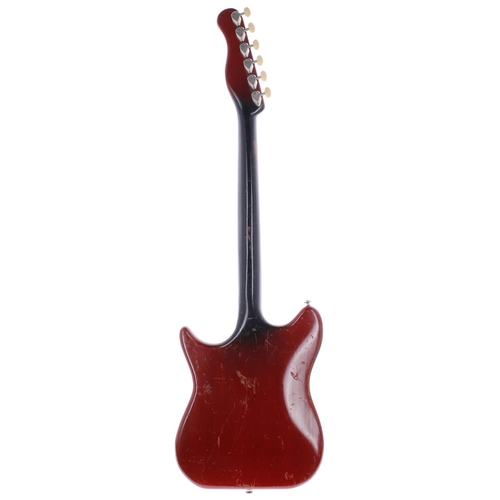 135 - Burns Vibra Artist electric guitar, made in England, circa 1960; Body: red finish, rubbing to arm co... 