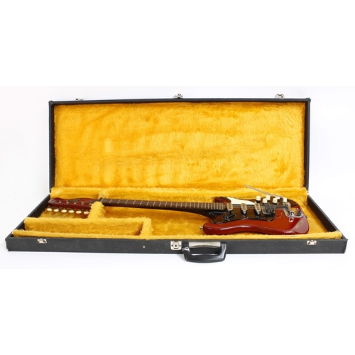 135 - Burns Vibra Artist electric guitar, made in England, circa 1960; Body: red finish, rubbing to arm co... 