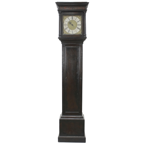 1806 - Good early oak thirty hour longcase clock, the 11