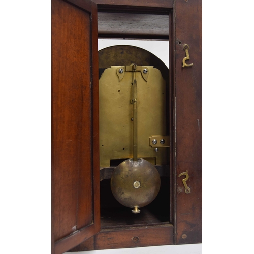 2036 - Mahogany cased weather station with twin 7