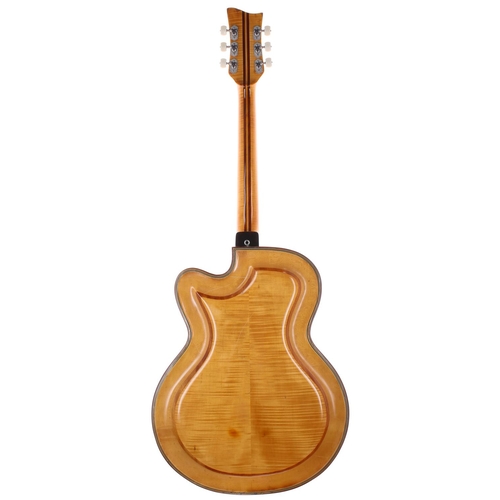 151 - 1955 Musima Record 'Roger Super Ultra' archtop guitar, made in Germany; Body: natural maple back and... 