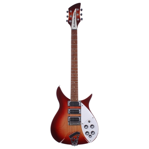 156 - 1989 Rickenbacker 350 electric guitar, made in USA, ser. no. Jxxxx6; Body: Fireglo finish, blemish t... 