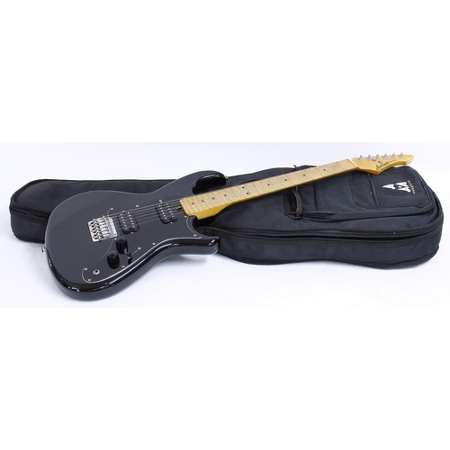 282 - 1980s Aria Pro II RS Series electric guitar, made in Japan, ser. no. 3xxxxx0; Body: black finish, va... 