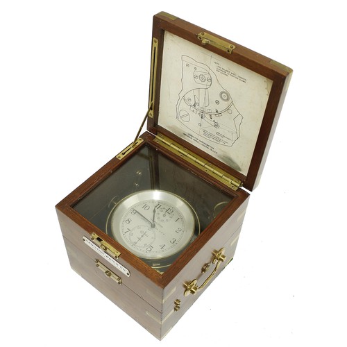 1341 - Hamilton type 21 two day Marine Chronometer, the 3.75