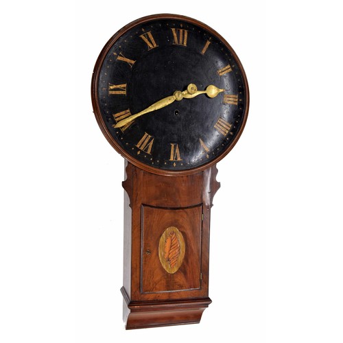 1739 - Mahogany single weight tavern clock, the 20