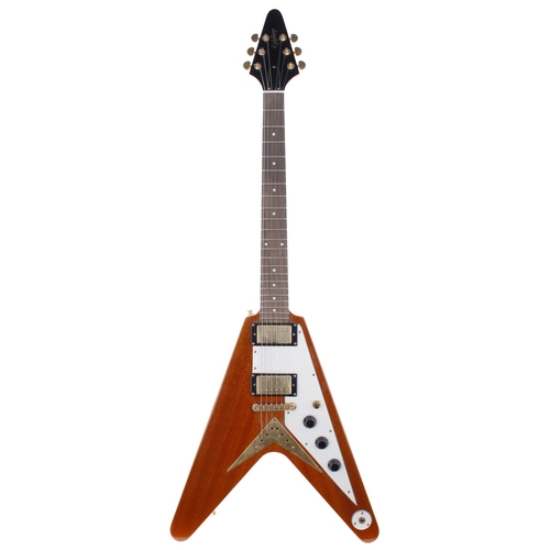 172 - 2011 Epiphone 58 Korina Flying V electric guitar, made in China, ser. no. 11xxxxxxx4; Body: natural,... 