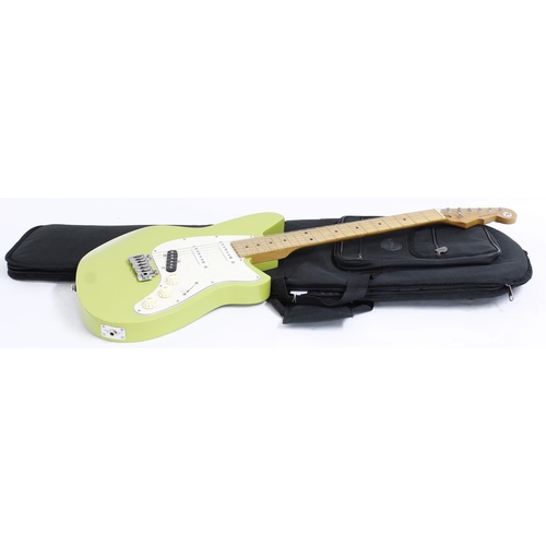 175 - 2019 Reverend Six Gun TL electric guitar, made in Korea, ser. no. 3xxx3; Body: avocado green finish;... 