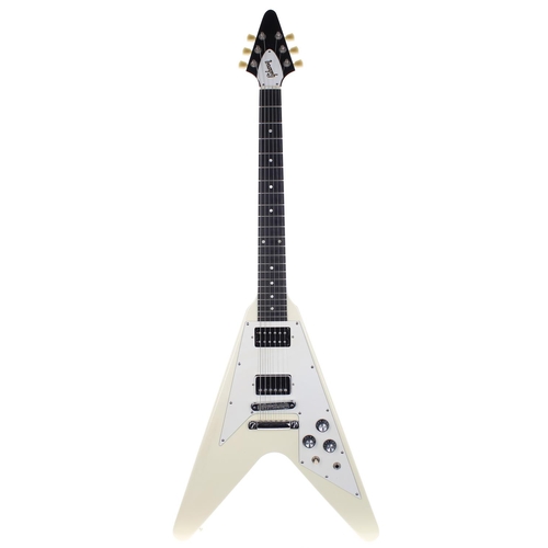 183 - 2008 Gibson '67 Flying V electric guitar, made in USA, ser. no. 0xxxxxxx8; Body: white finish, strap... 