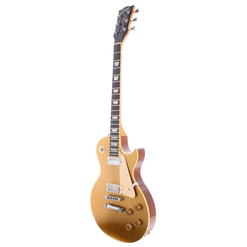 184 - 1981 Gibson Les Paul Deluxe Gold Top electric guitar, made in USA, ser. no. 8xxxxxx7; Body: gold top... 