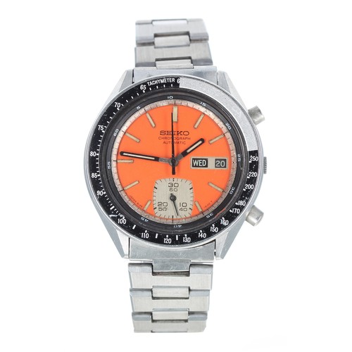 Seiko Orange Ghost Chronograph automatic stainless steel