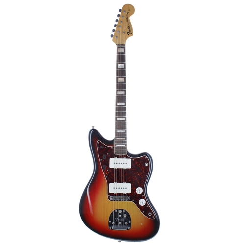 190 - Fender Jazzmaster electric guitar, made in USA, circa 1971; Body: three-tone sunburst finish, variou... 