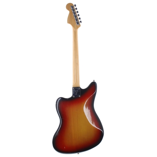 190 - Fender Jazzmaster electric guitar, made in USA, circa 1971; Body: three-tone sunburst finish, variou... 