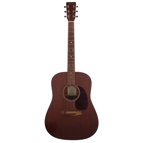 201 - 1998 C.F Martin D-15 mahogany top dreadnought electro-acoustic guitar, made in USA, ser. no. 6xxxx5;... 