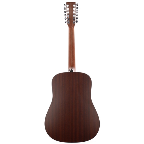 202 - 2019 C.F Martin X Series D12X1 twelve string electro-acoustic guitar, made in Mexico; Back and sides... 