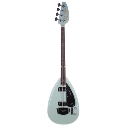 209 - Roberto Brandoni Vox Wyman Fretless bass guitar, made in England; Body: surf green finish; Neck: map... 