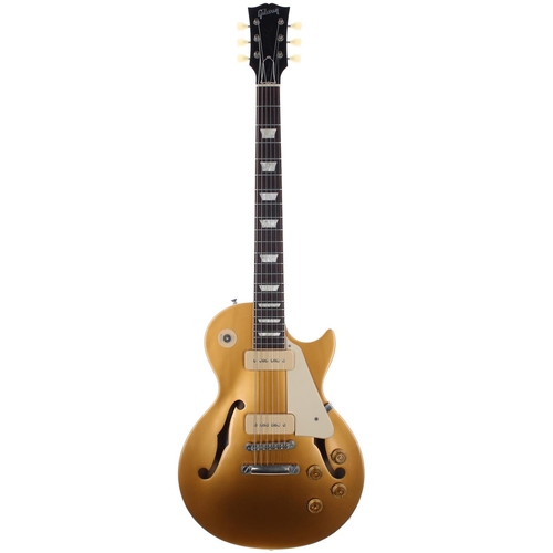 212 - 2016 Gibson Memphis ES Les Paul electric guitar, made in USA, ser. no. 1xxxxxx2; Body: gold finish t... 