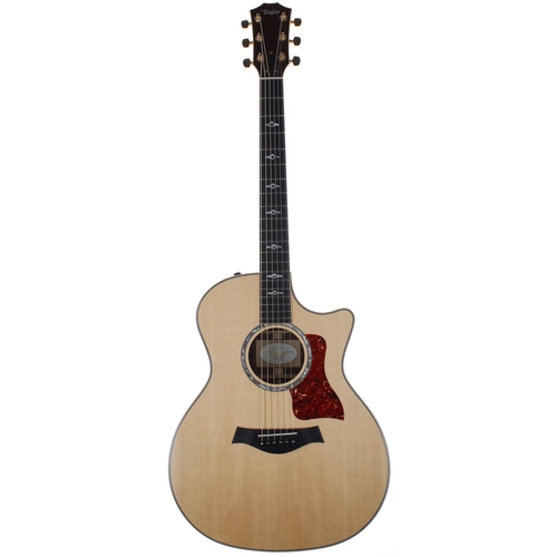 216 - 2013 Taylor 814ce electro-acoustic guitar, made in USA, ser. no. 1xxxxxxxx1; Back and sides: rosewoo... 