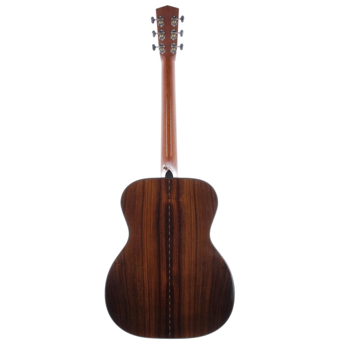 226 - 2013 Atkin OMM-RW acoustic guitar, made in England; Back and sides: rosewood, a few light marks and ... 