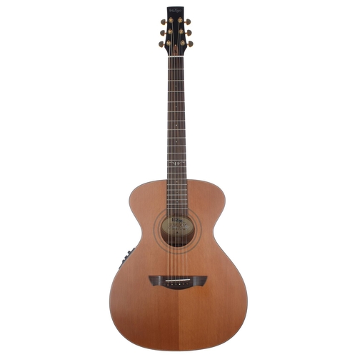 230 - JHS Vintage VE2000GG Gordan Giltrap Signature Model electro-acoustic guitar; Back and sides: mahogan... 