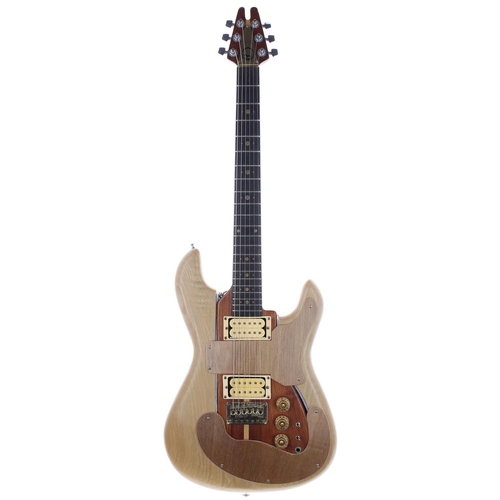 287 - 1980s Kay K45 Rifle guitar, fitted in a handmade custom build S-type surround; Body: natural; Neck: ... 