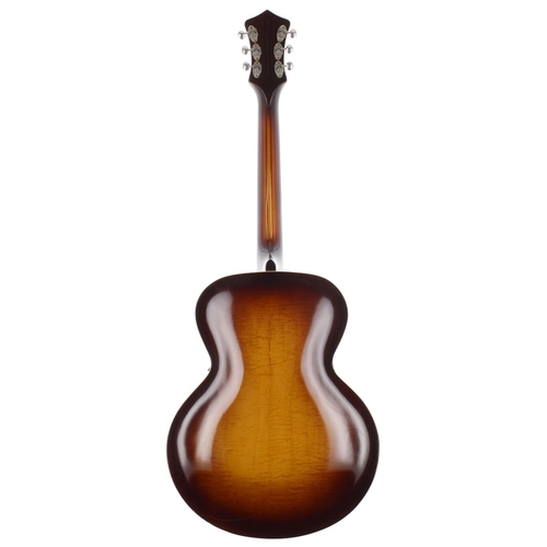 248 - Gibson FDH archtop guitar, made in USA, circa 1940; Body: refinished tobacco sunburst finished maple... 