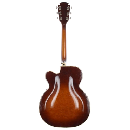 261 - 1950s Kay 8911 (K11) archtop guitar, made in USA; Body: tobacco sunburst finish, heavy checking to b... 