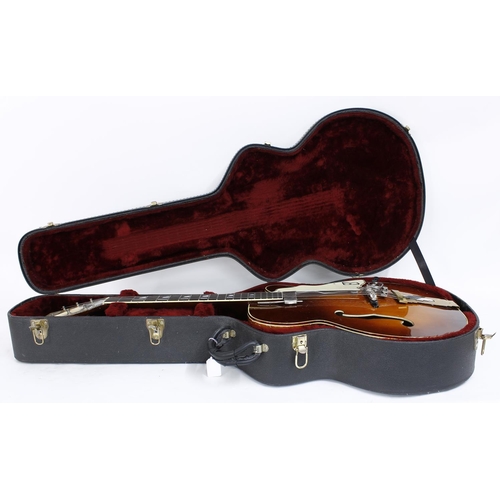 261 - 1950s Kay 8911 (K11) archtop guitar, made in USA; Body: tobacco sunburst finish, heavy checking to b... 