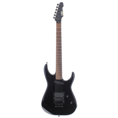 267 - 1990s ESP M-1 electric guitar, made in Japan, ser. no. 9xxx7; Body: black finish, various dings, ble... 