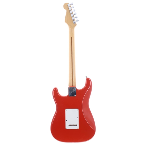 299 - Fender Stratocaster Plus electric guitar, made in USA, circa 1987; Body: Fiesta red finish, minor di... 